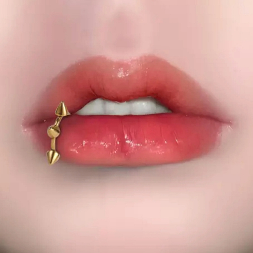 2 Fake Lip Rings - Picture 2 of 5